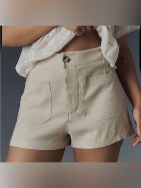 Maeve The Colette Shorts in Pearl (Cream) - 28